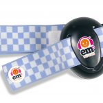 Ems for Kids BABY Ear Defenders - Black with Blue/White Headband