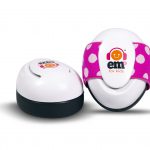 Ems for Kids Baby Ear Defenders - Pink/White on White