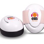Ems for Kids BABY Ear Defenders - White with Coral Headband