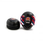 Ems for Kids Baby Ear Defenders - Black with Stars & Stripes Headband