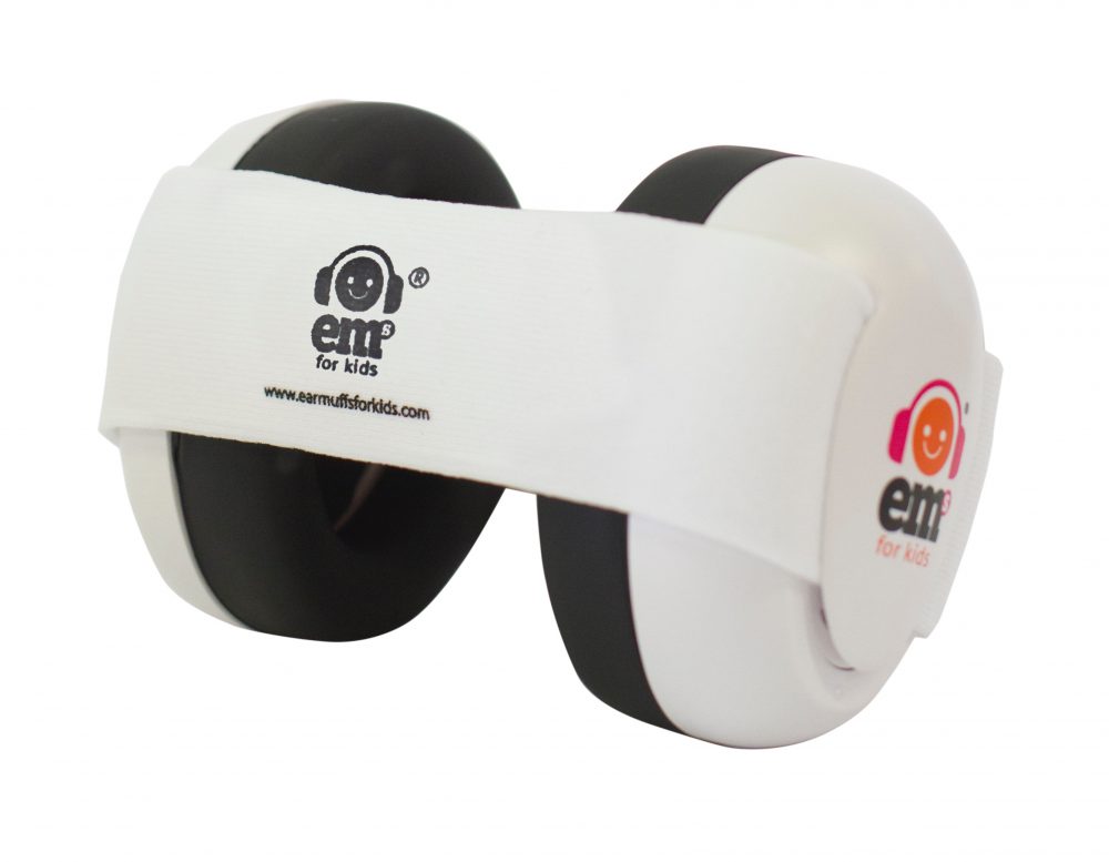 Ems for Kids Baby Ear Defenders White Headband